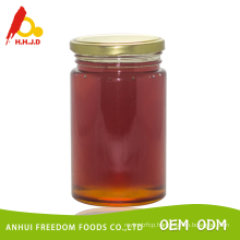 honey with comb packed in 453g glass jar